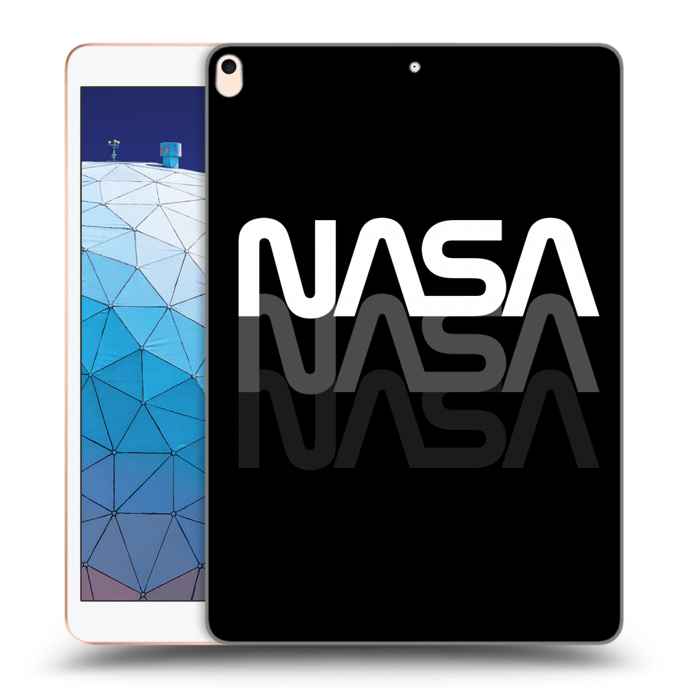 Picasee Schwarze Silikonhülle für Apple iPad Air 10.5" 2019 (3.gen) - NASA Triple