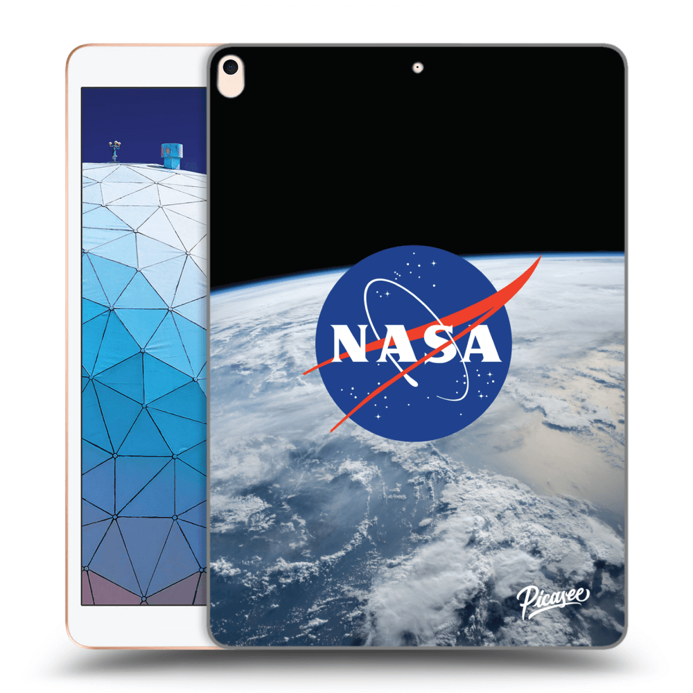 Picasee Schwarze Silikonhülle für Apple iPad Air 10.5" 2019 (3.gen) - Nasa Earth