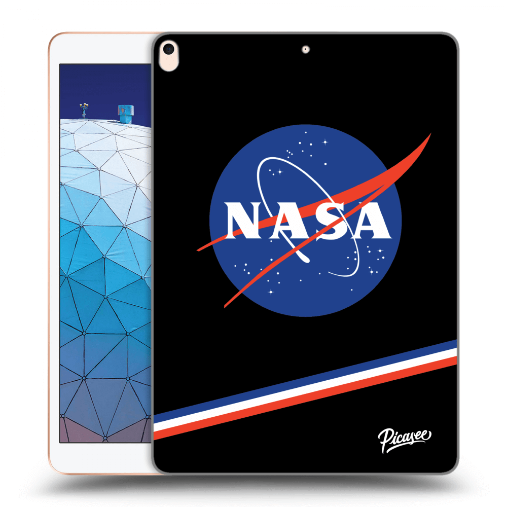 Picasee Schwarze Silikonhülle für Apple iPad Air 10.5" 2019 (3.gen) - NASA Original