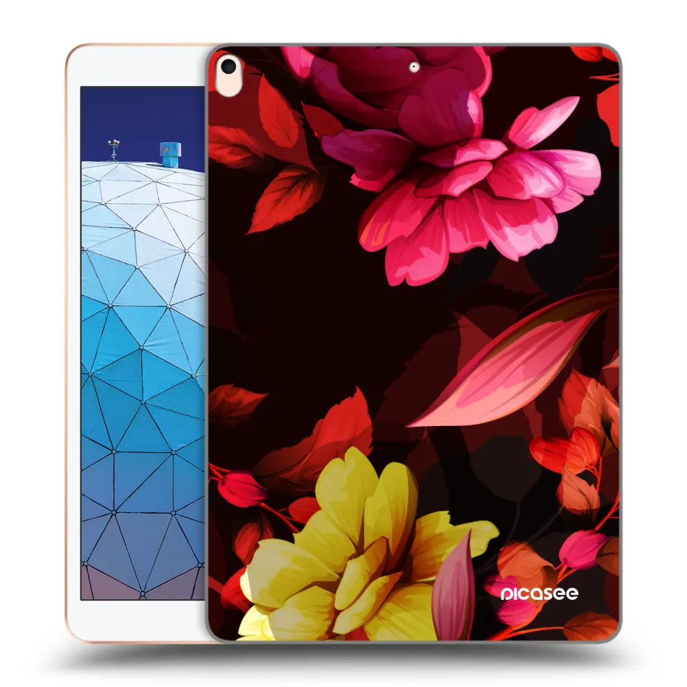 Picasee transparente Silikonhülle für Apple iPad Air 10.5" 2019 (3.gen) - Dark Peonny