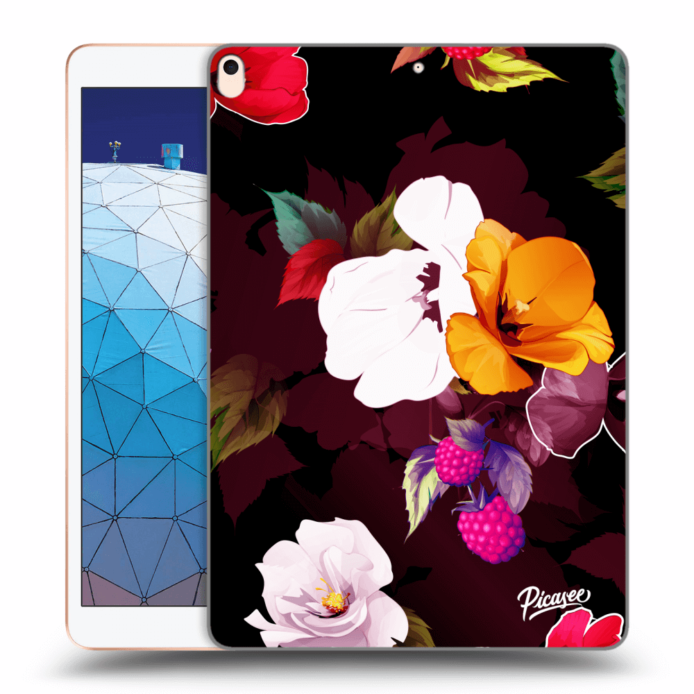 Picasee transparente Silikonhülle für Apple iPad Air 10.5" 2019 (3.gen) - Flowers and Berries