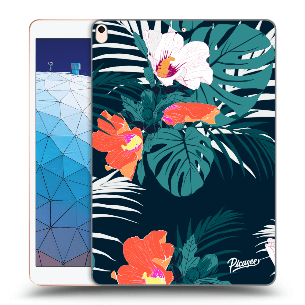 Picasee transparente Silikonhülle für Apple iPad Air 10.5" 2019 (3.gen) - Monstera Color