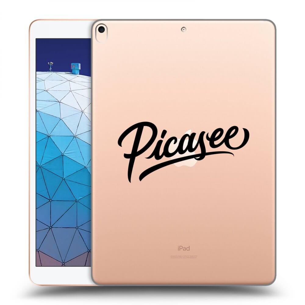 Picasee transparente Silikonhülle für Apple iPad Air 10.5" 2019 (3.gen) - Picasee - old logo - black