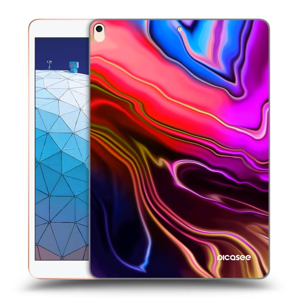 Picasee transparente Silikonhülle für Apple iPad Air 10.5" 2019 (3.gen) - Electric