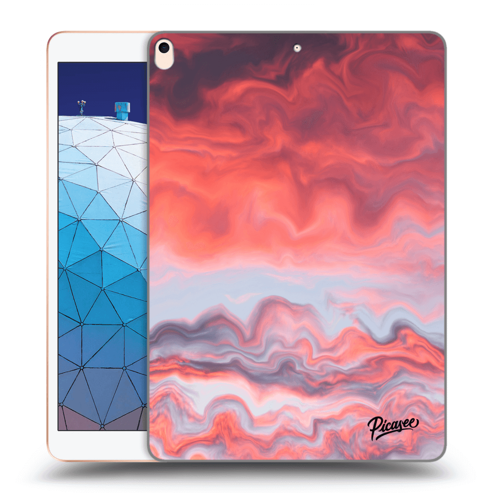 Picasee Schwarze Silikonhülle für Apple iPad Air 10.5" 2019 (3.gen) - Sunset