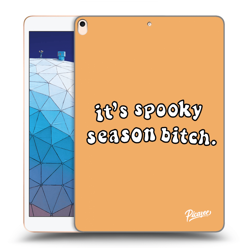 Picasee Schwarze Silikonhülle für Apple iPad Air 10.5" 2019 (3.gen) - Spooky season