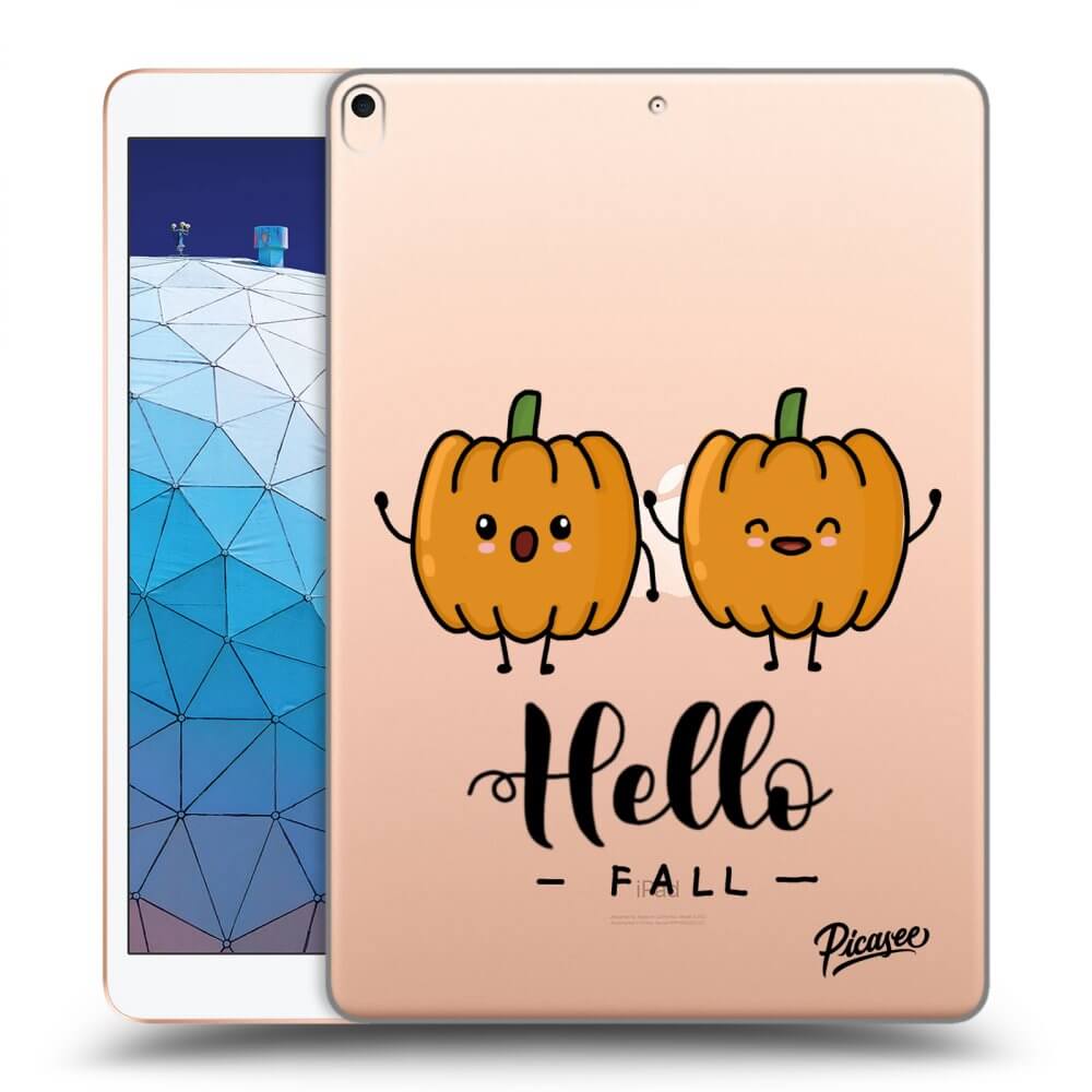 Picasee transparente Silikonhülle für Apple iPad Air 10.5" 2019 (3.gen) - Hallo Fall