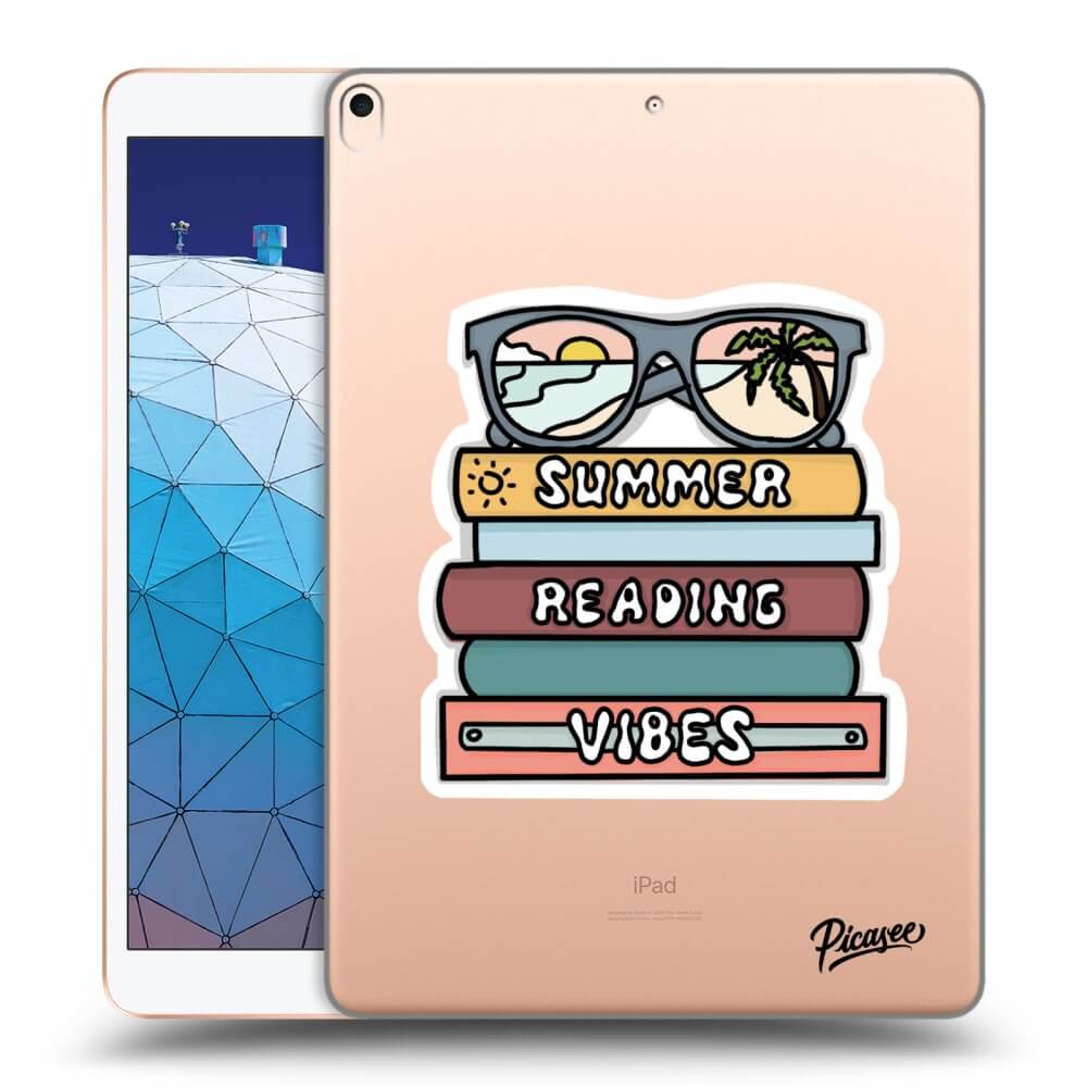Picasee Schwarze Silikonhülle für Apple iPad Air 10.5" 2019 (3.gen) - Summer reading vibes