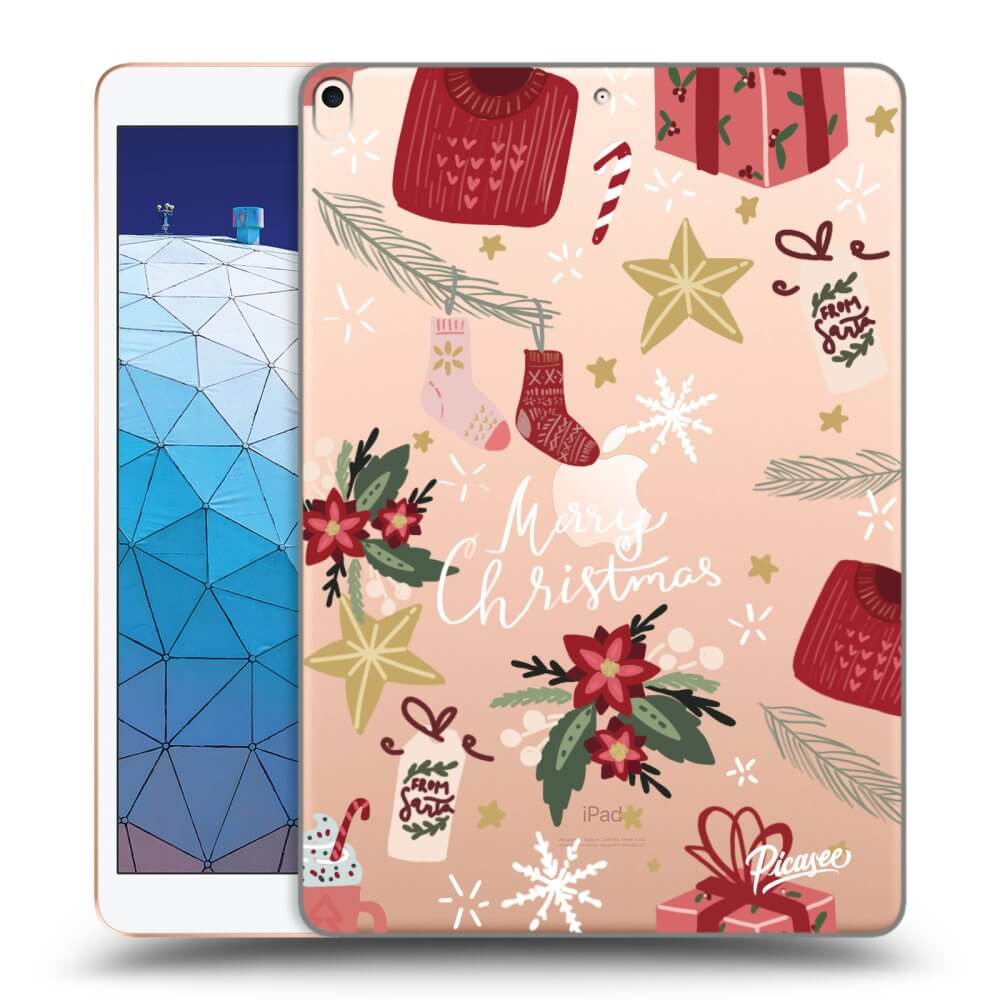 Picasee transparente Silikonhülle für Apple iPad Air 10.5" 2019 (3.gen) - Christmas