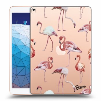 Picasee transparente Silikonhülle für Apple iPad Air 10.5" 2019 (3.gen) - Flamingos