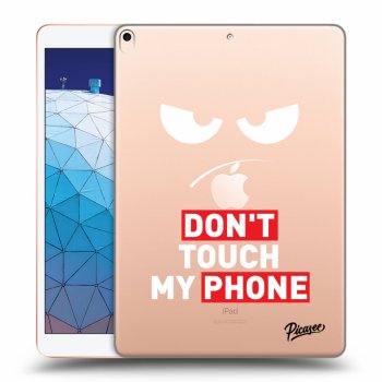 Picasee transparente Silikonhülle für Apple iPad Air 10.5" 2019 (3.gen) - Angry Eyes - Transparent