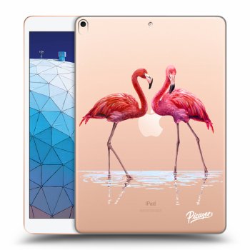 Picasee transparente Silikonhülle für Apple iPad Air 10.5" 2019 (3.gen) - Flamingos couple