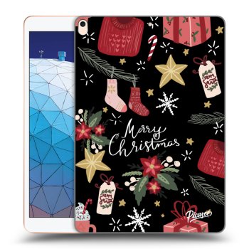 Picasee Schwarze Silikonhülle für Apple iPad Air 10.5" 2019 (3.gen) - Christmas