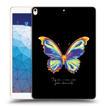 Picasee transparente Silikonhülle für Apple iPad Air 10.5" 2019 (3.gen) - Diamanty Black