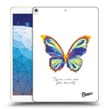 Picasee Schwarze Silikonhülle für Apple iPad Air 10.5" 2019 (3.gen) - Diamanty White