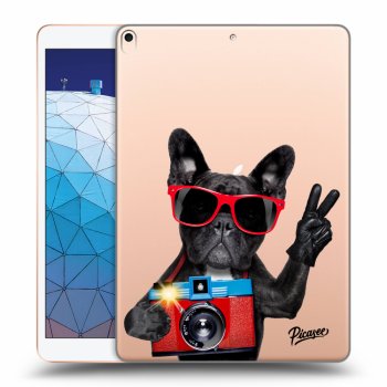 Picasee transparente Silikonhülle für Apple iPad Air 10.5" 2019 (3.gen) - French Bulldog