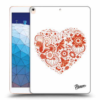 Picasee Schwarze Silikonhülle für Apple iPad Air 10.5" 2019 (3.gen) - Big heart