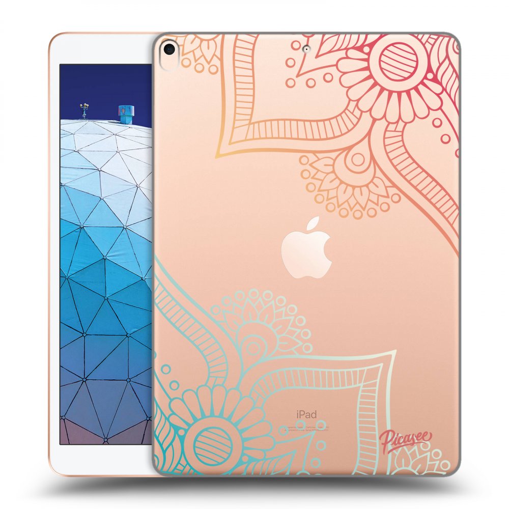 Picasee transparente Silikonhülle für Apple iPad Air 10.5" 2019 (3.gen) - Flowers pattern
