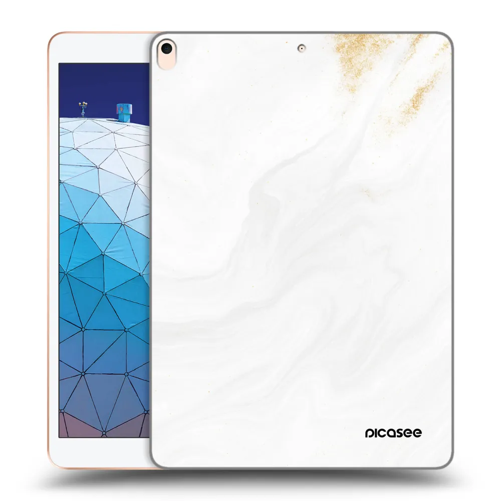 Picasee transparente Silikonhülle für Apple iPad Air 10.5" 2019 (3.gen) - White