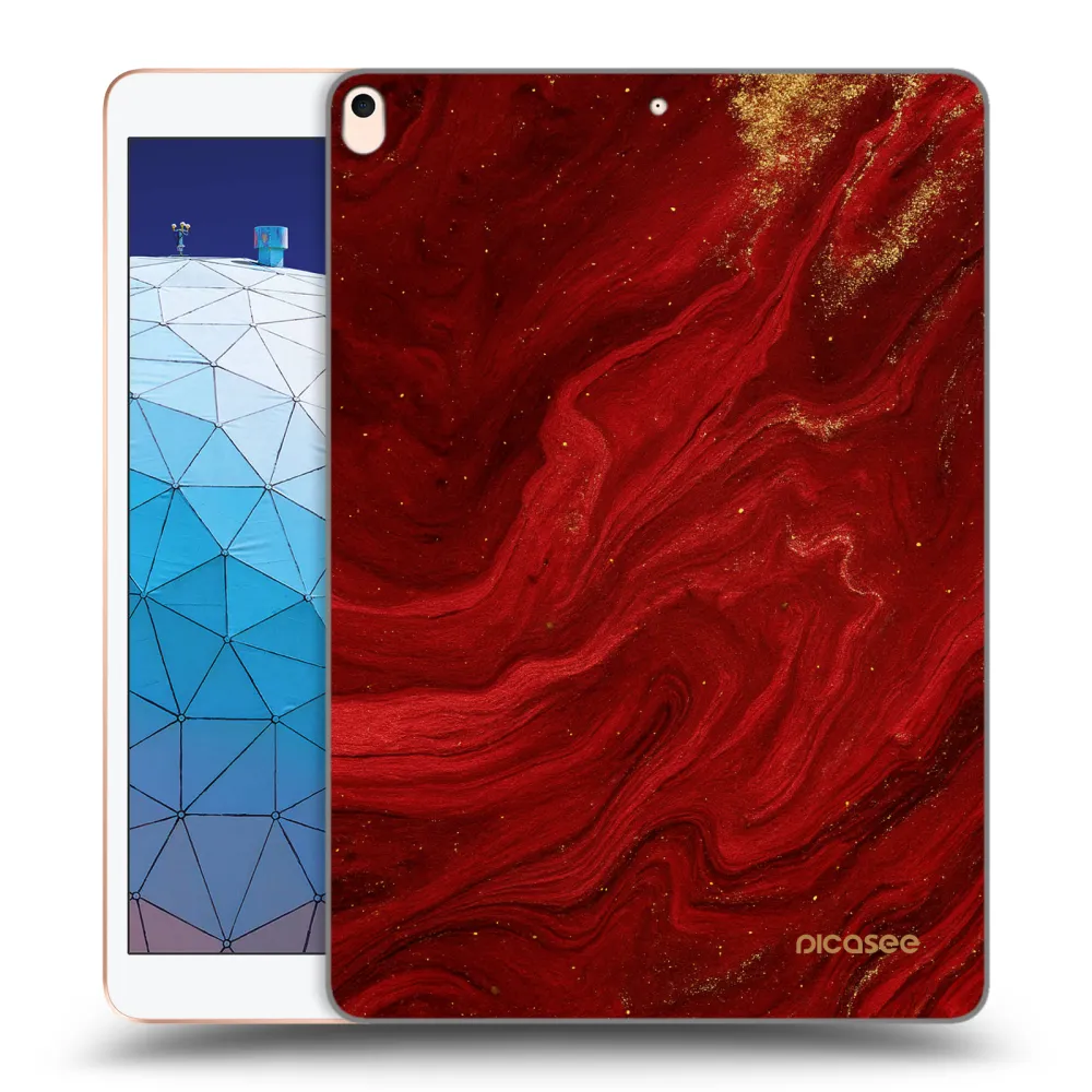 Picasee transparente Silikonhülle für Apple iPad Air 10.5" 2019 (3.gen) - Red