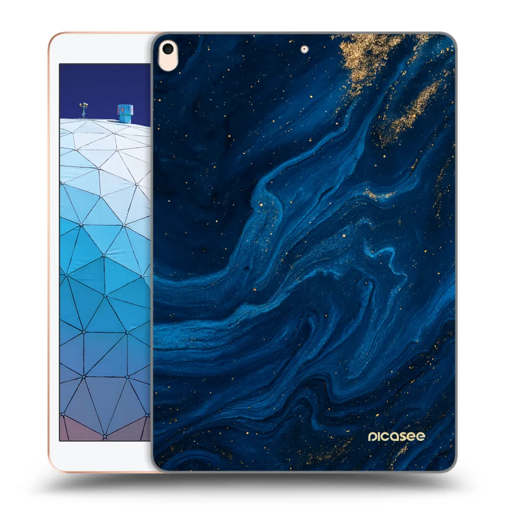 Picasee transparente Silikonhülle für Apple iPad Air 10.5" 2019 (3.gen) - Blue