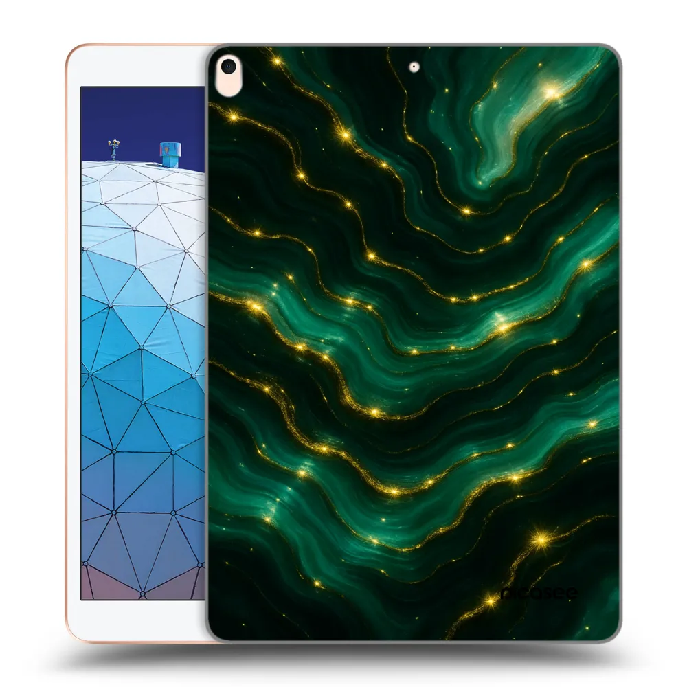 Picasee transparente Silikonhülle für Apple iPad Air 10.5" 2019 (3.gen) - Emerald