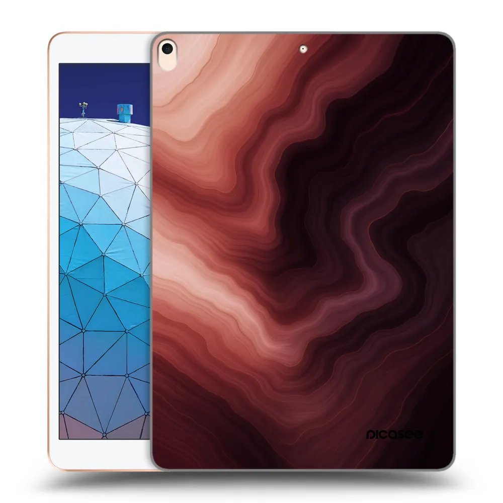 Picasee transparente Silikonhülle für Apple iPad Air 10.5" 2019 (3.gen) - Rouge