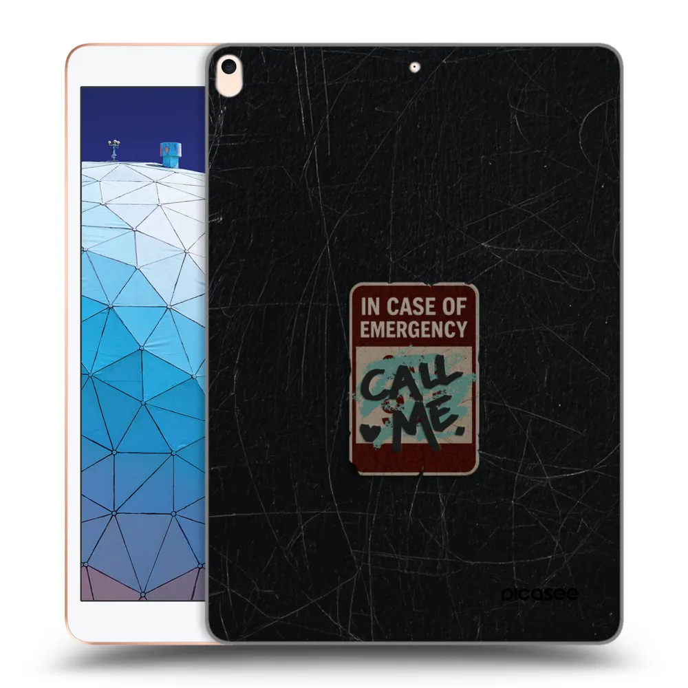Picasee transparente Silikonhülle für Apple iPad Air 10.5" 2019 (3.gen) - EMERGENCY