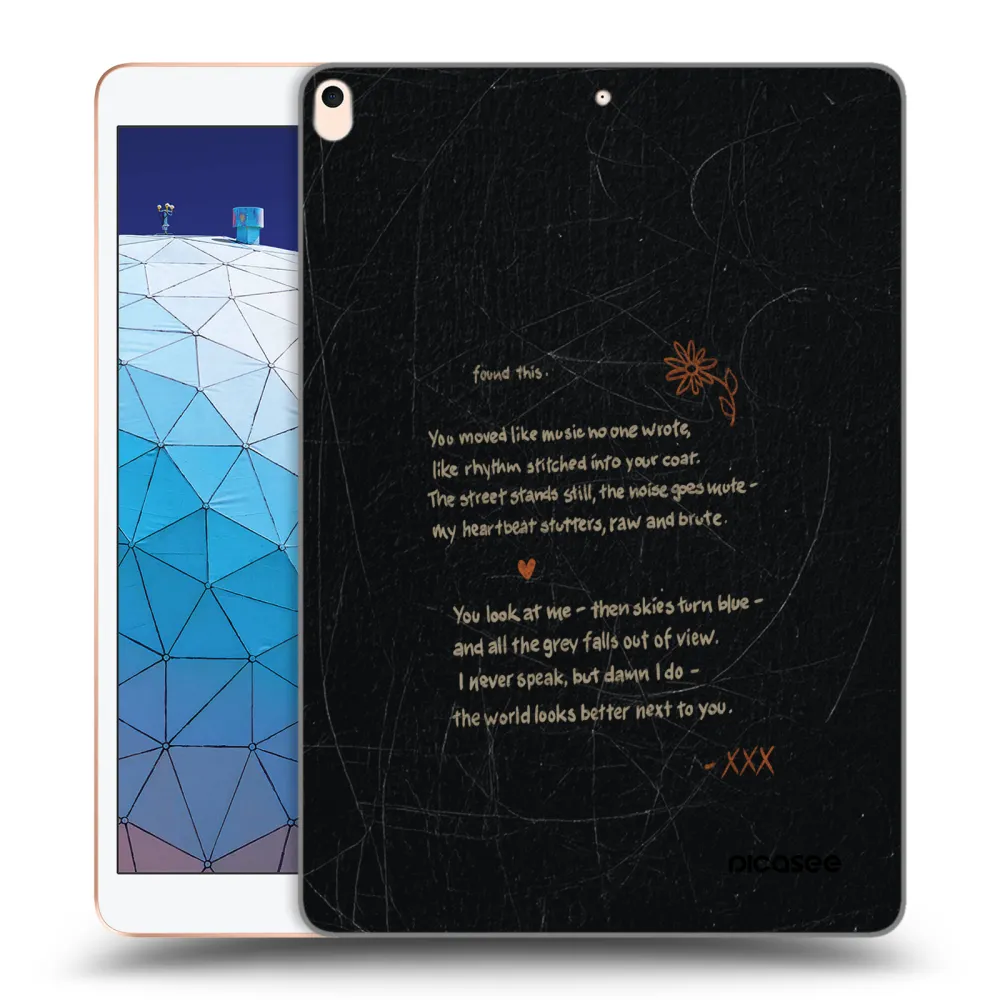 Picasee transparente Silikonhülle für Apple iPad Air 10.5" 2019 (3.gen) - POET