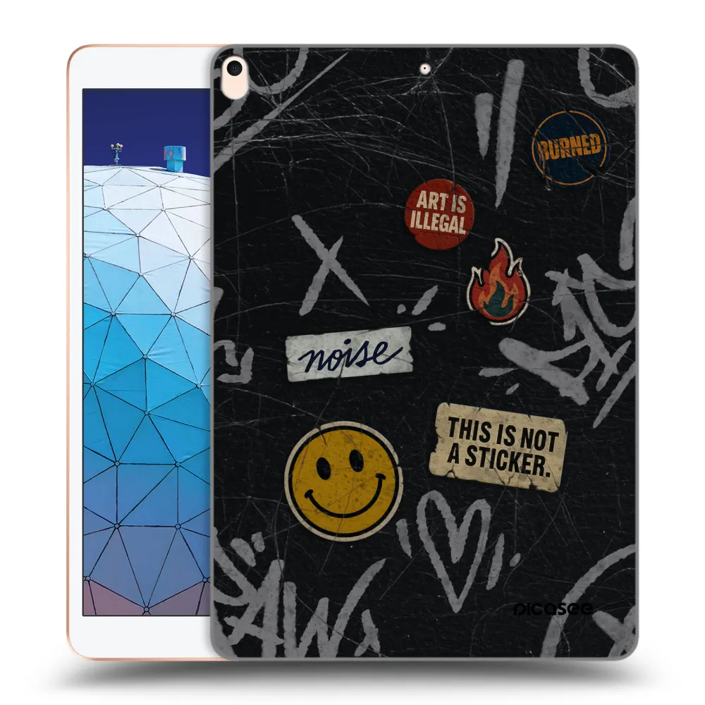 Picasee transparente Silikonhülle für Apple iPad Air 10.5" 2019 (3.gen) - STICKERS x TAGS