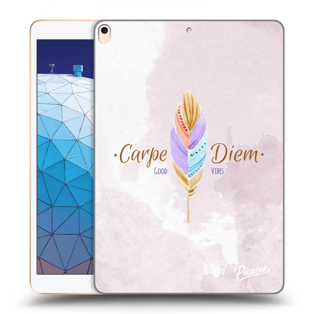 Picasee transparente Silikonhülle für Apple iPad Air 10.5" 2019 (3.gen) - Carpe Diem