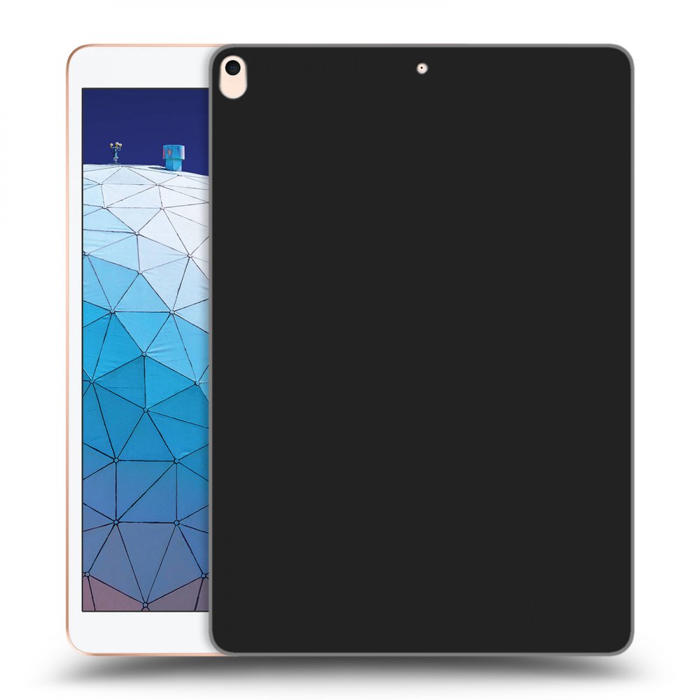 Picasee Schwarze Silikonhülle für Apple iPad Air 10.5" 2019 (3.gen) - Clear