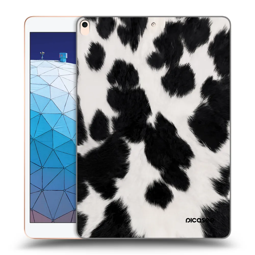 Picasee transparente Silikonhülle für Apple iPad Air 10.5" 2019 (3.gen) - Black Moo