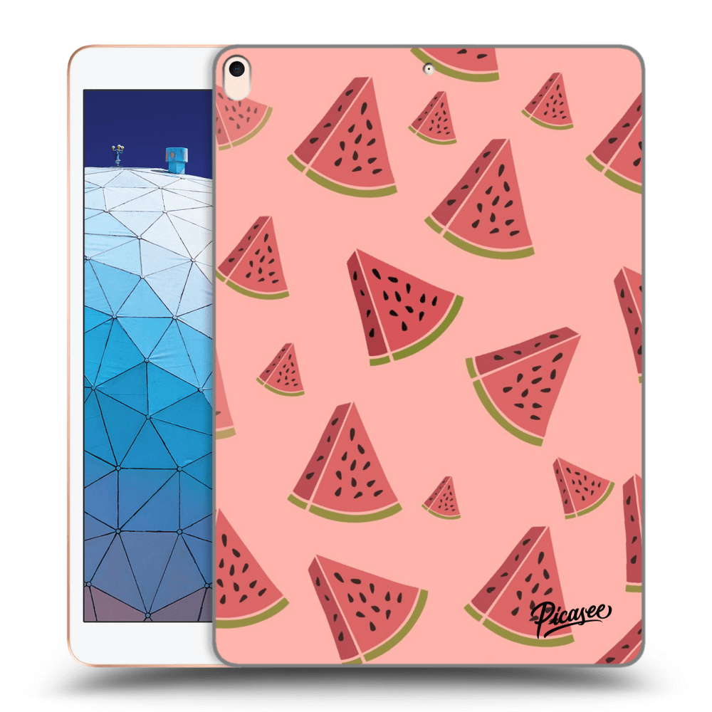 Picasee Schwarze Silikonhülle für Apple iPad Air 10.5" 2019 (3.gen) - Watermelon