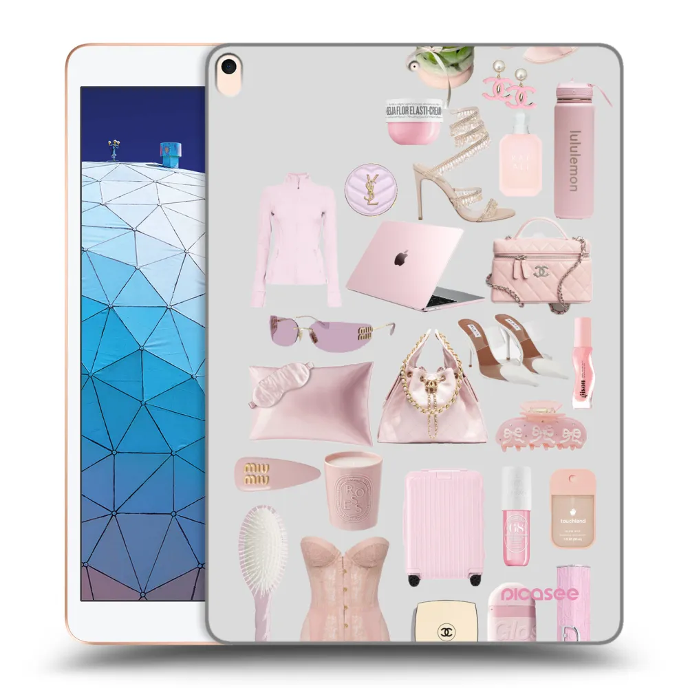 Picasee transparente Silikonhülle für Apple iPad Air 10.5" 2019 (3.gen) - Glam Babe