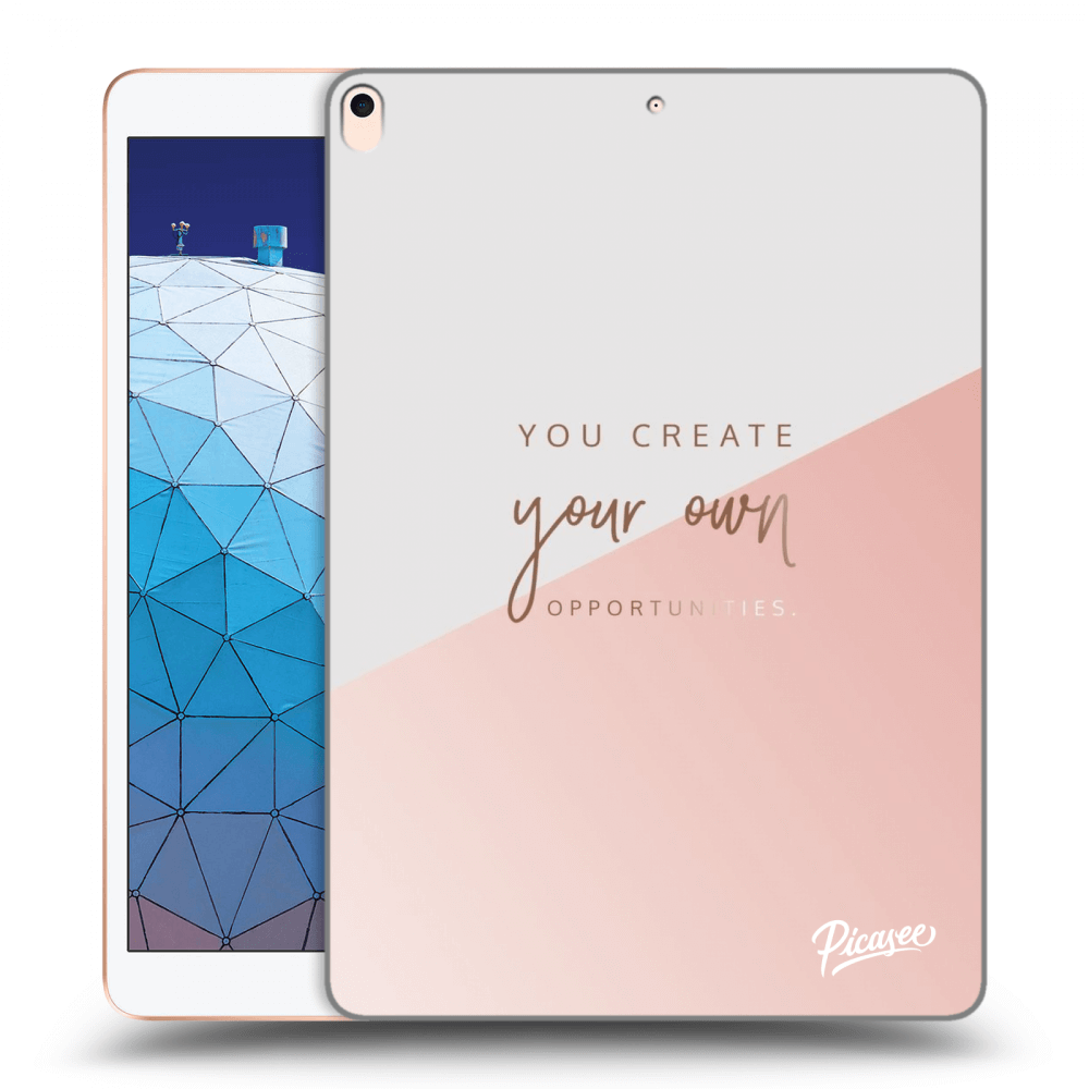 Picasee Schwarze Silikonhülle für Apple iPad Air 10.5" 2019 (3.gen) - You create your own opportunities