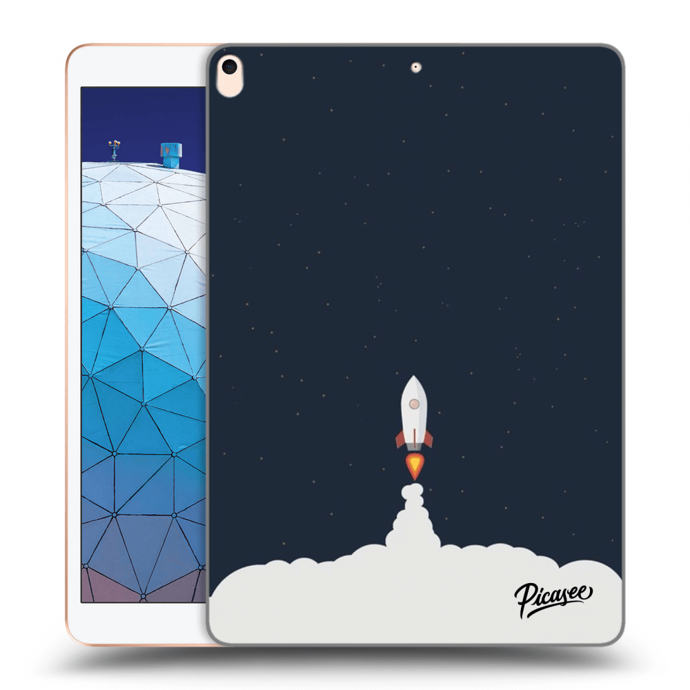 Picasee transparente Silikonhülle für Apple iPad Air 10.5" 2019 (3.gen) - Astronaut 2