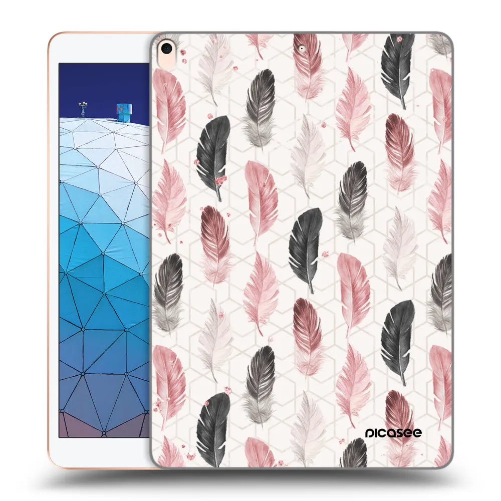 Picasee transparente Silikonhülle für Apple iPad Air 10.5" 2019 (3.gen) - Feder 2