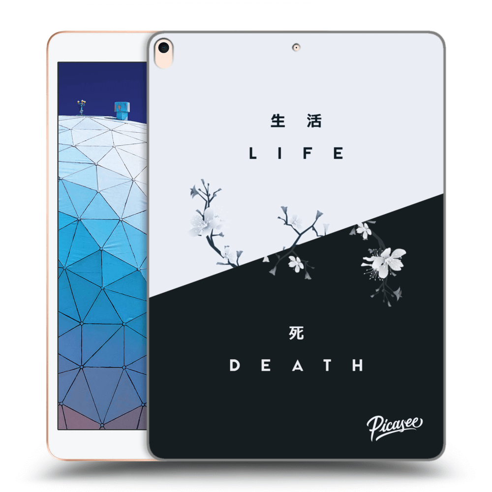 Picasee Schwarze Silikonhülle für Apple iPad Air 10.5" 2019 (3.gen) - Life - Death