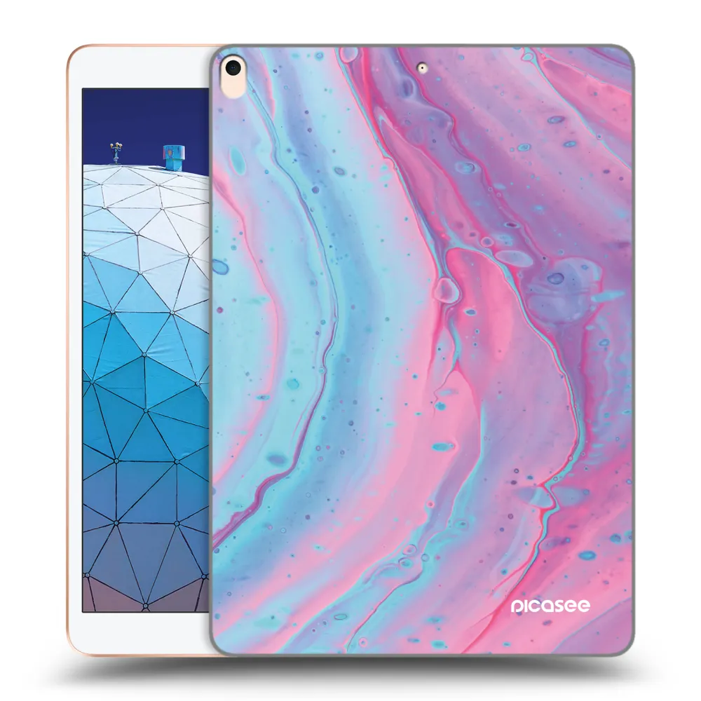 Picasee transparente Silikonhülle für Apple iPad Air 10.5" 2019 (3.gen) - Pink liquid