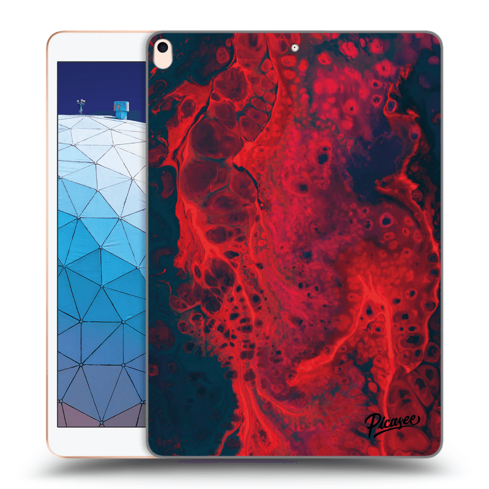 Picasee transparente Silikonhülle für Apple iPad Air 10.5" 2019 (3.gen) - Organic red