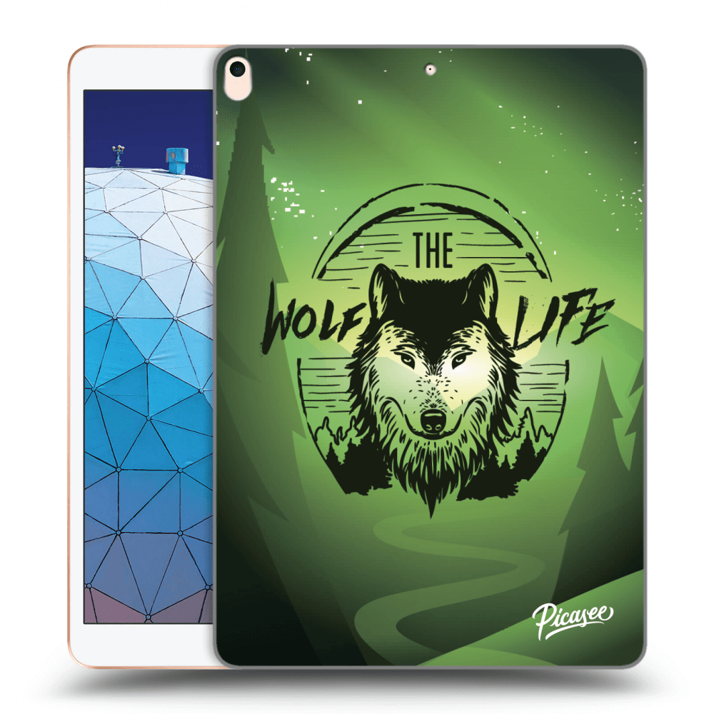 Picasee transparente Silikonhülle für Apple iPad Air 10.5" 2019 (3.gen) - Wolf life