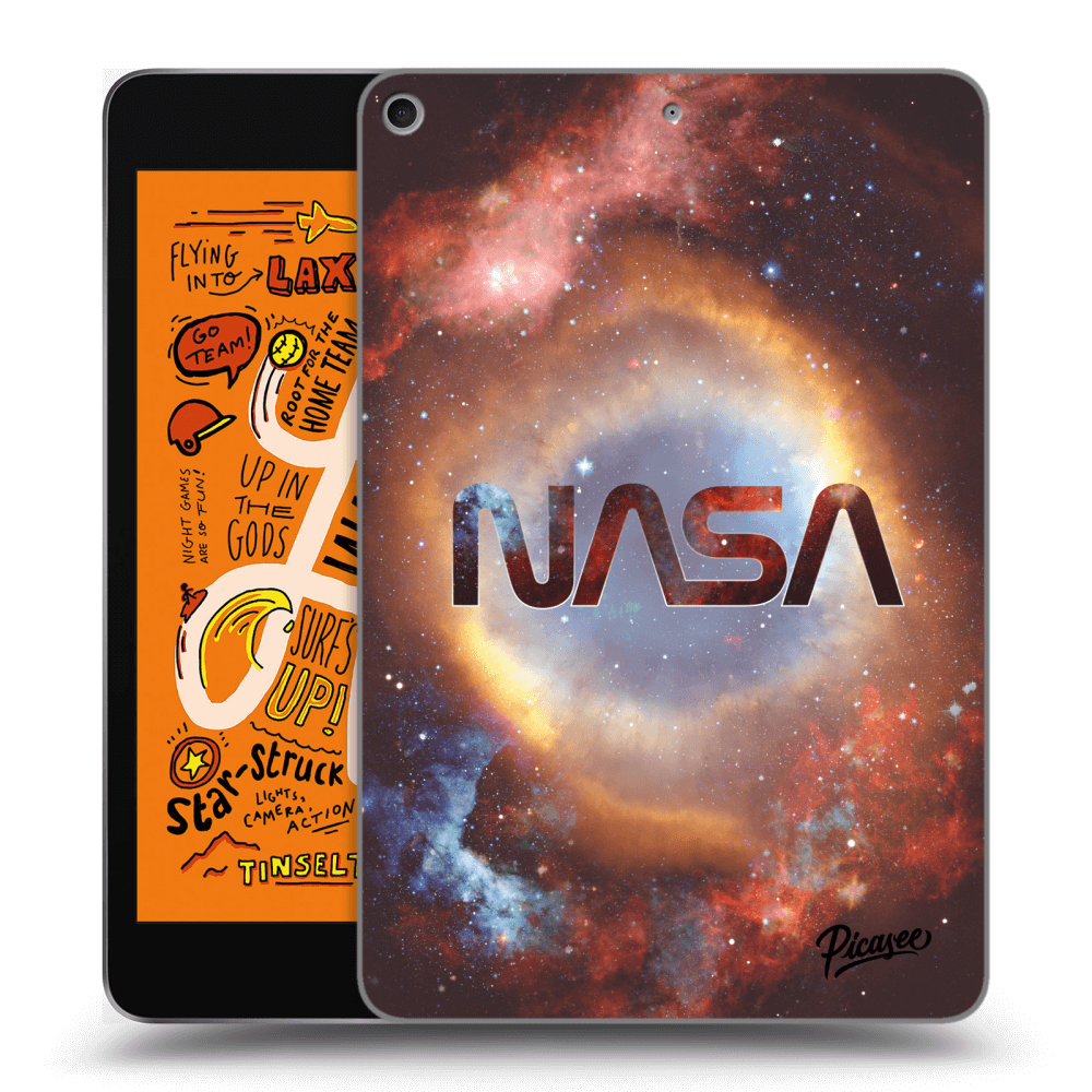 Picasee Schwarze Silikonhülle für Apple iPad mini 2019 (5. gen) - Nebula