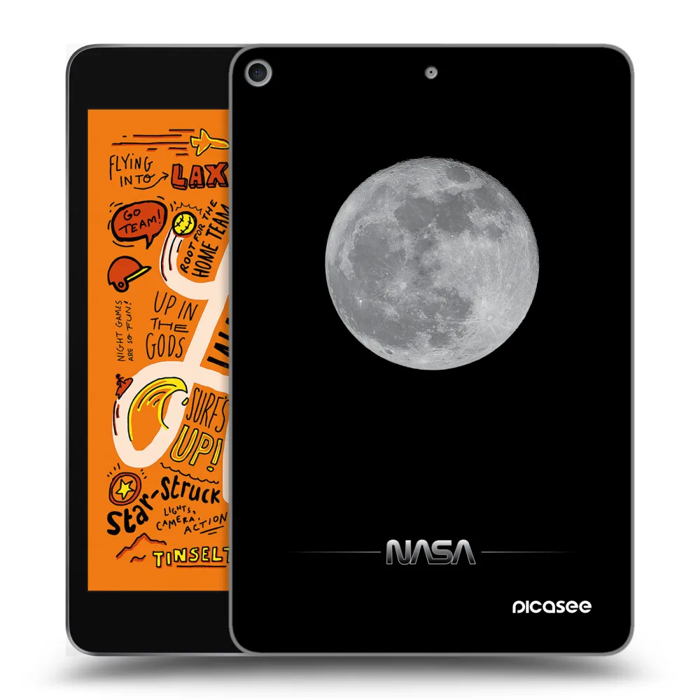 Picasee transparente Silikonhülle für Apple iPad mini 2019 (5. gen) - Moon Minimal