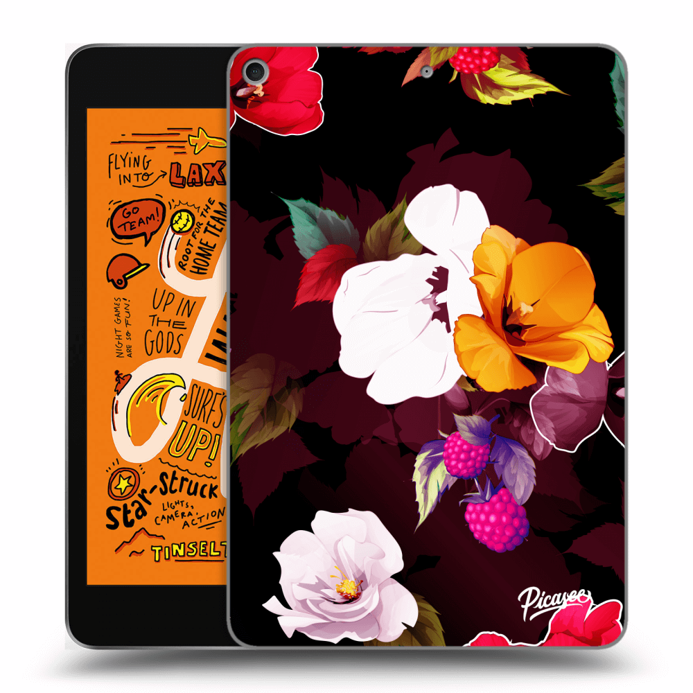 Picasee transparente Silikonhülle für Apple iPad mini 2019 (5. gen) - Flowers and Berries