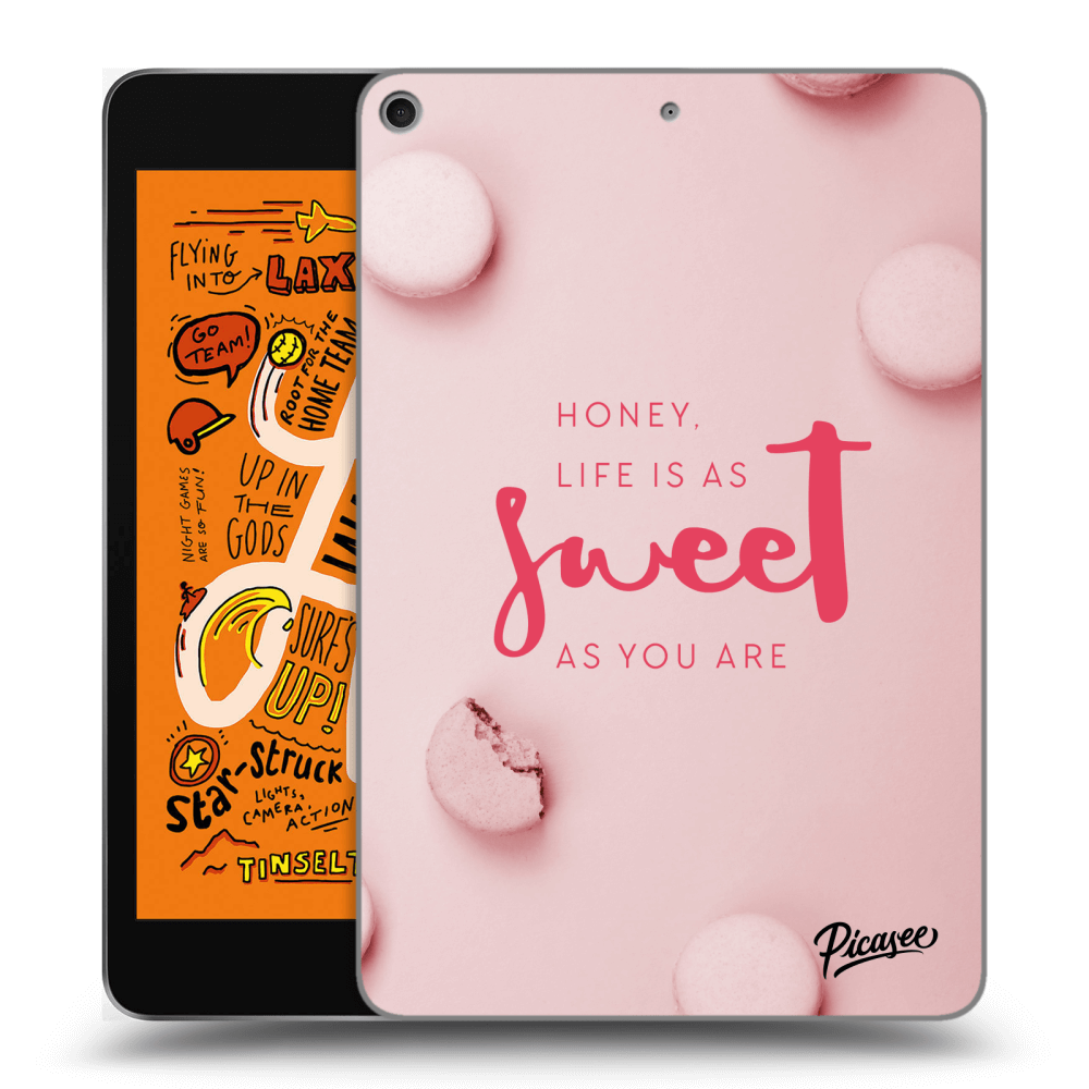 Picasee Schwarze Silikonhülle für Apple iPad mini 2019 (5. gen) - Life is as sweet as you are