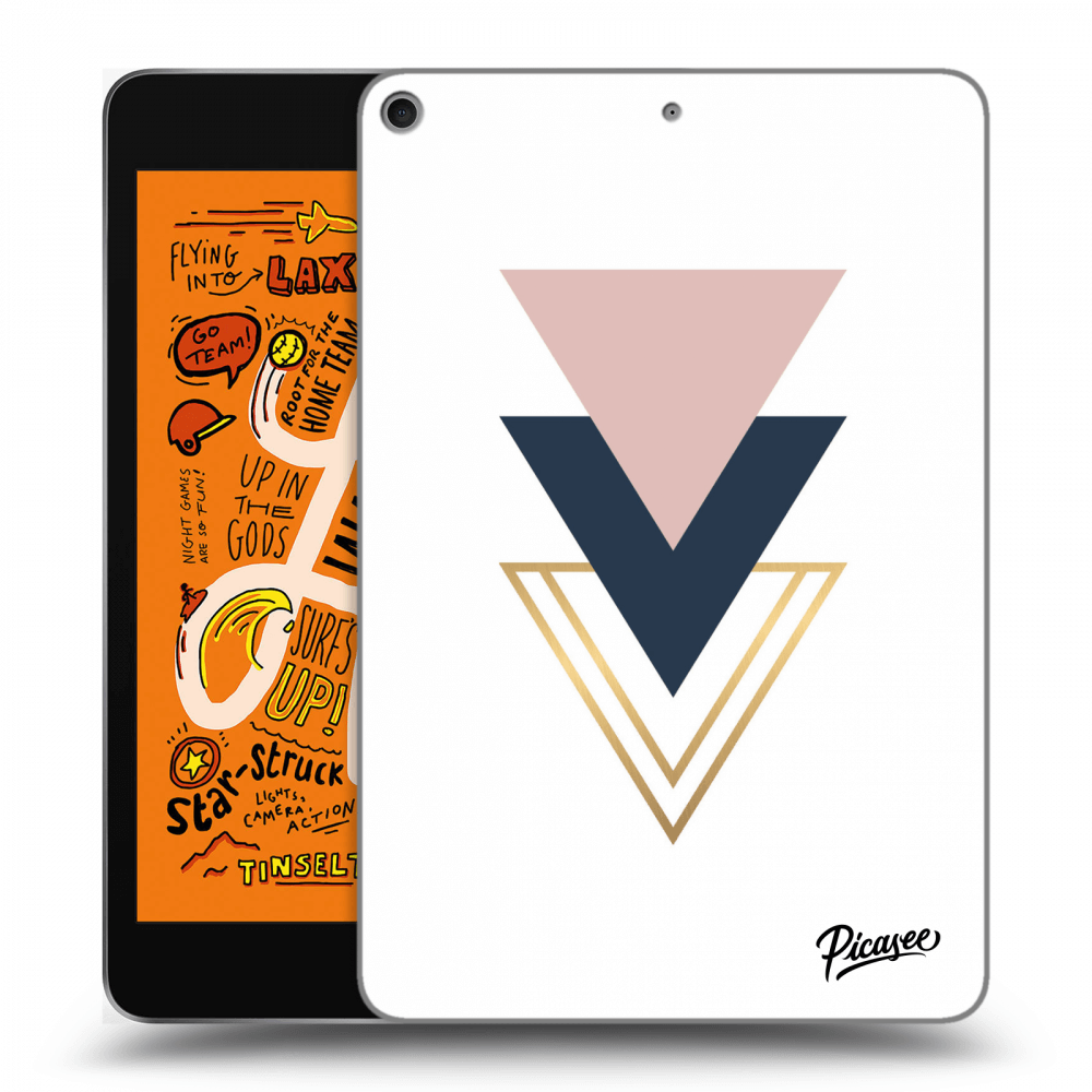 Picasee transparente Silikonhülle für Apple iPad mini 2019 (5. gen) - Triangles