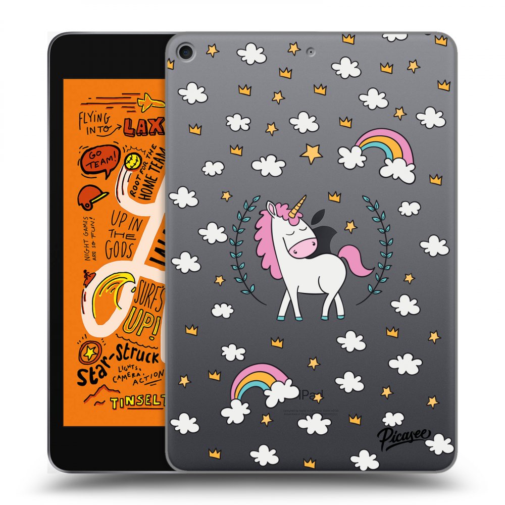 Picasee transparente Silikonhülle für Apple iPad mini 2019 (5. gen) - Unicorn star heaven