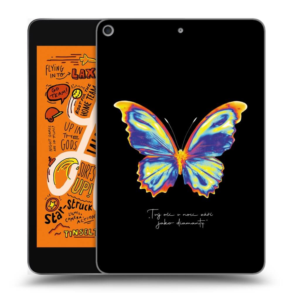 Picasee transparente Silikonhülle für Apple iPad mini 2019 (5. gen) - Diamanty Black