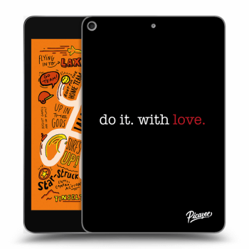 Picasee Schwarze Silikonhülle für Apple iPad mini 2019 (5. gen) - Do it. With love.